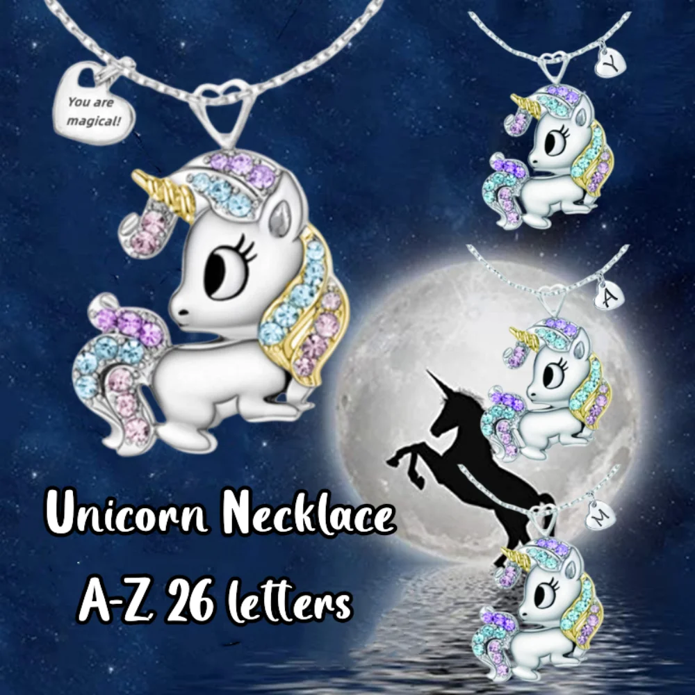 

2022 Women's Fashion Necklace Women's Necklace Men's Choke Ring Fashion Unicorn Necklace, exquisite and creative Unicorn Pendant
