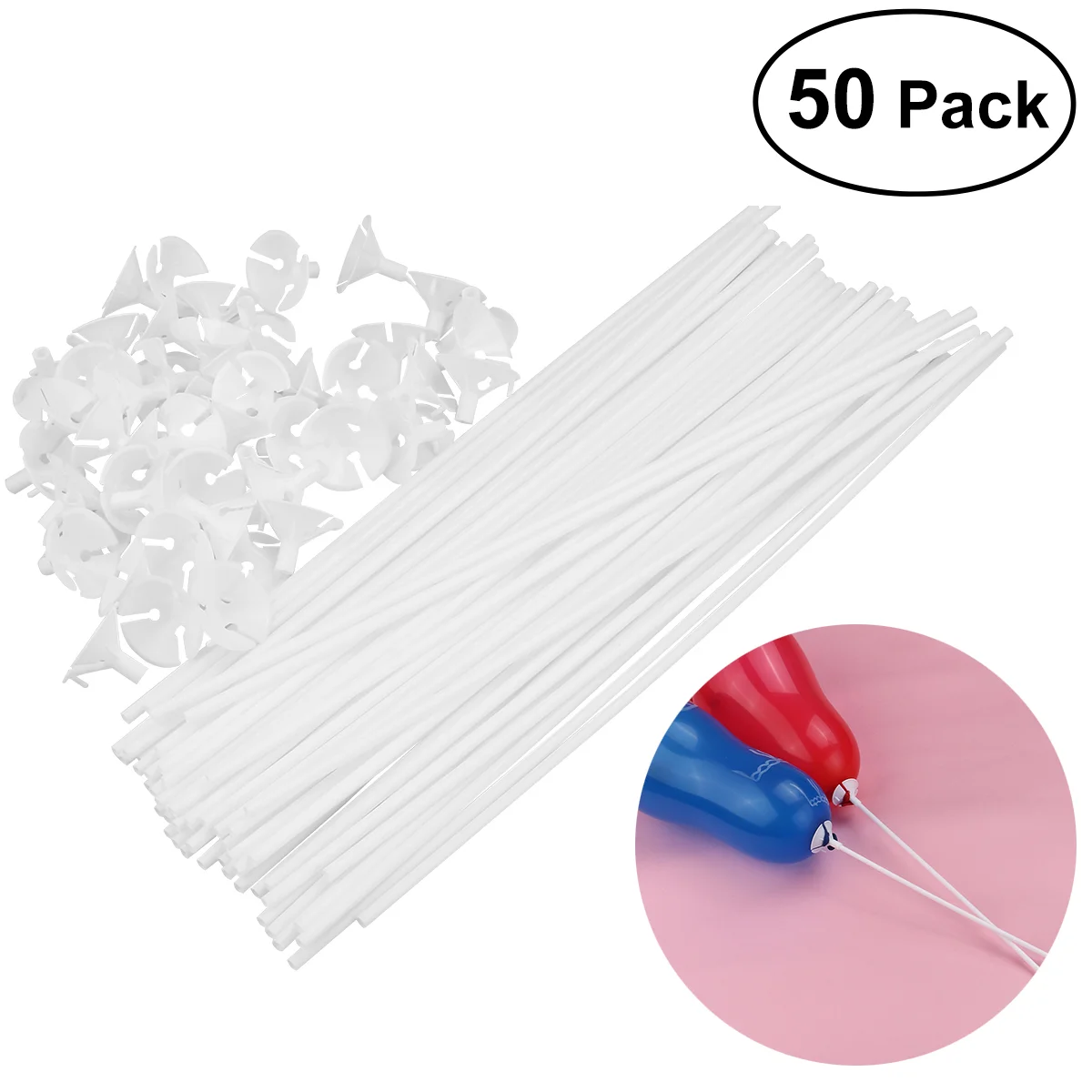 

50pcs 40CM Child Balloon Cup with Holder )