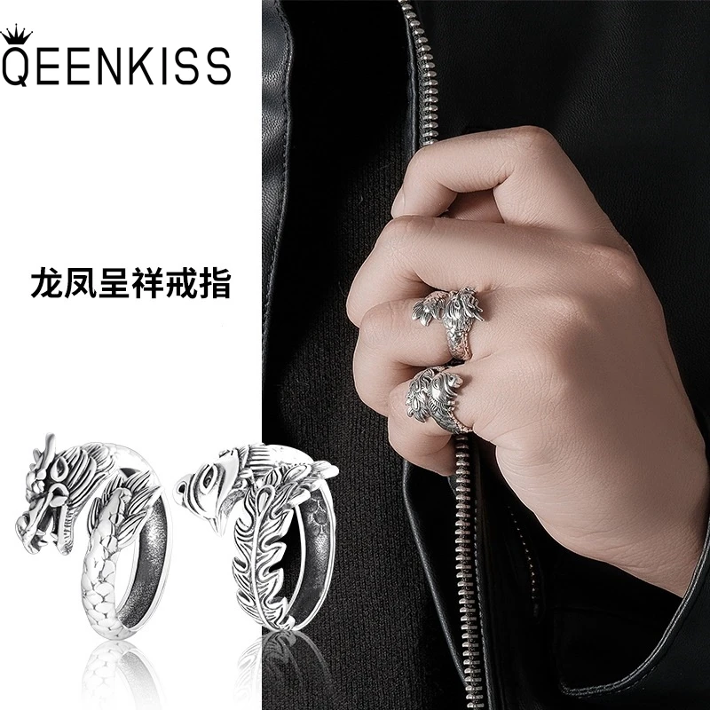 Винтажный Дракон из серебра 925 пробы RG6970