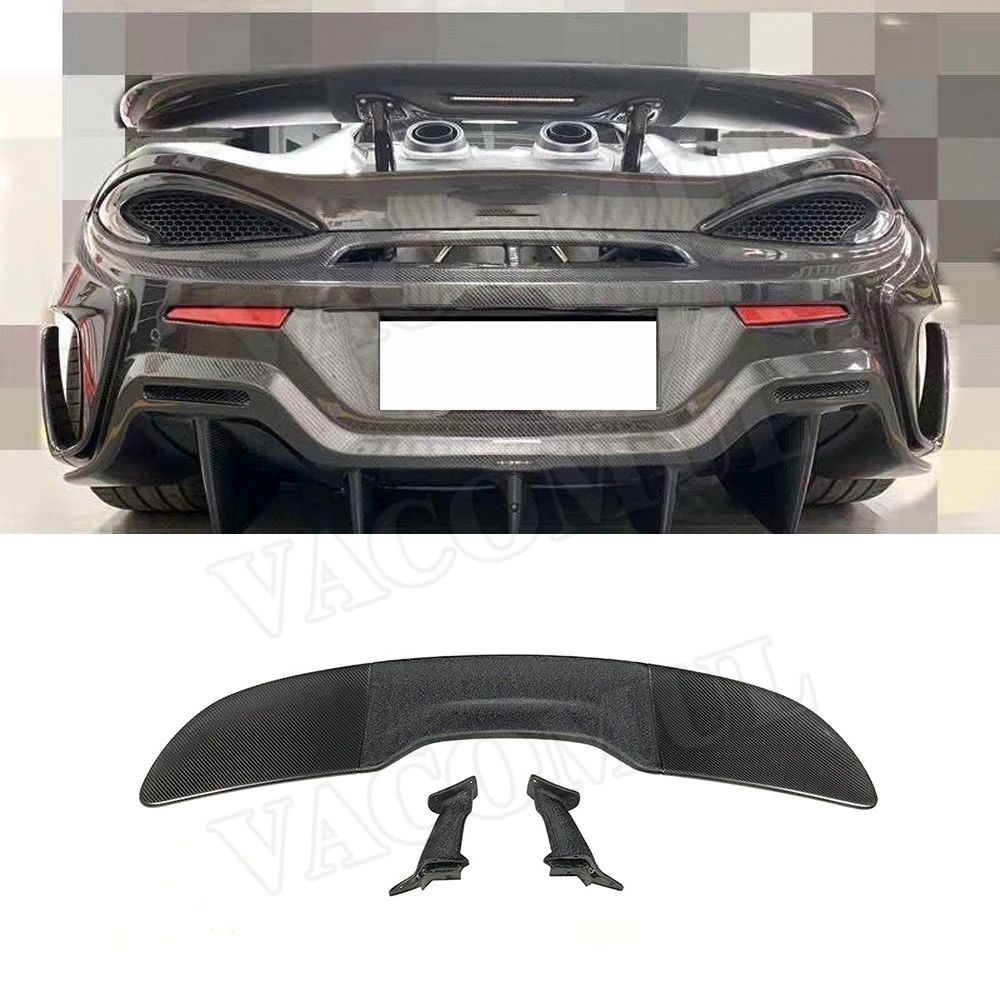 Задний спойлер из углеродного волокна для McLaren 540C 570S 570GT 600LT, стильный спойлер