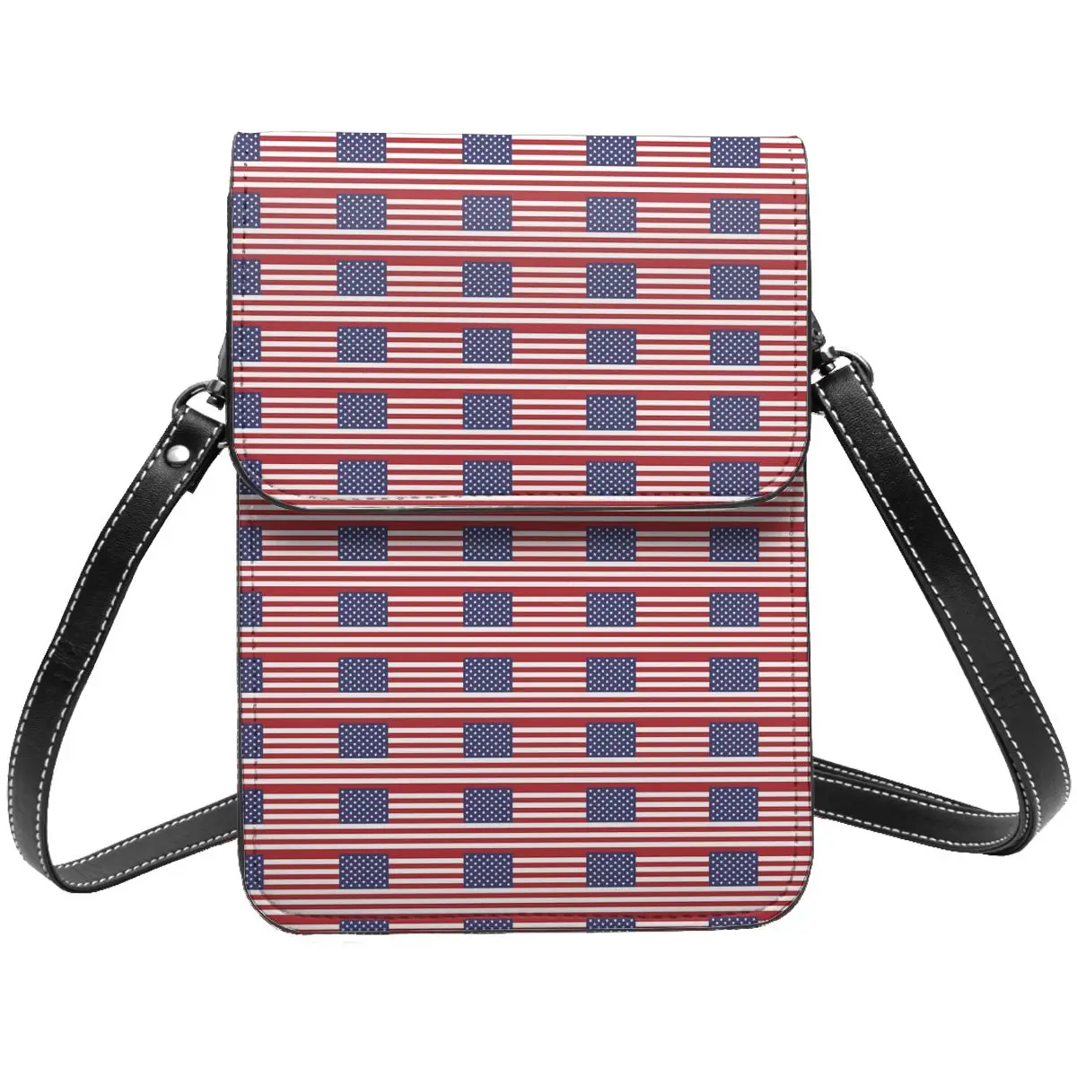 

Женская сумка через плечо с принтом флага США