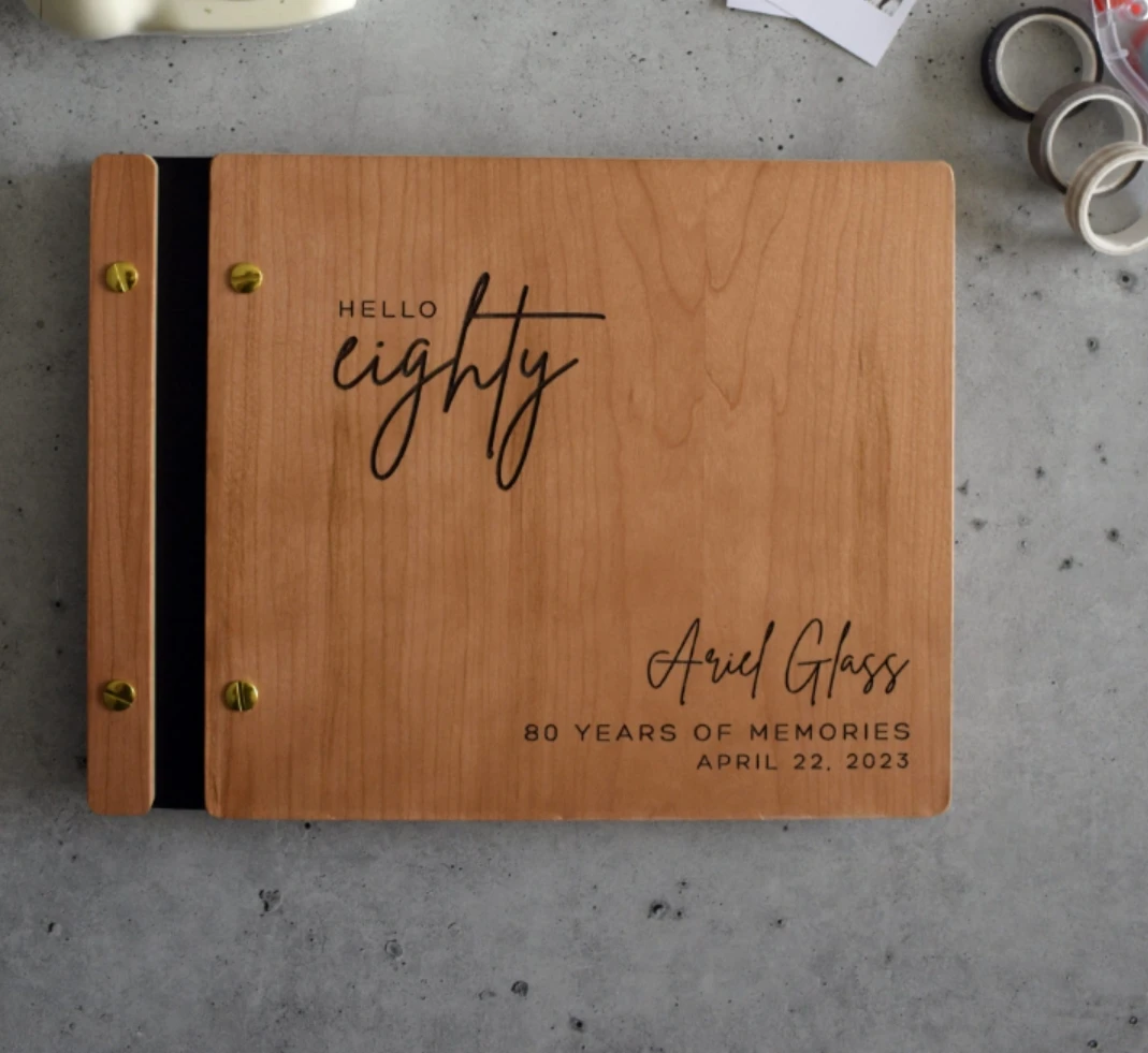 Книга с обложкой на день рождения индивидуальный фотоальбом для дня 30 40 50 60 70