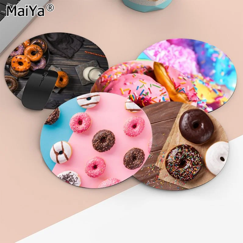 

Doughnut Animation Round Big Promotion Table Mat Student Mousepad Computer Keyboard Pad Games Pad Office Desk Accessories