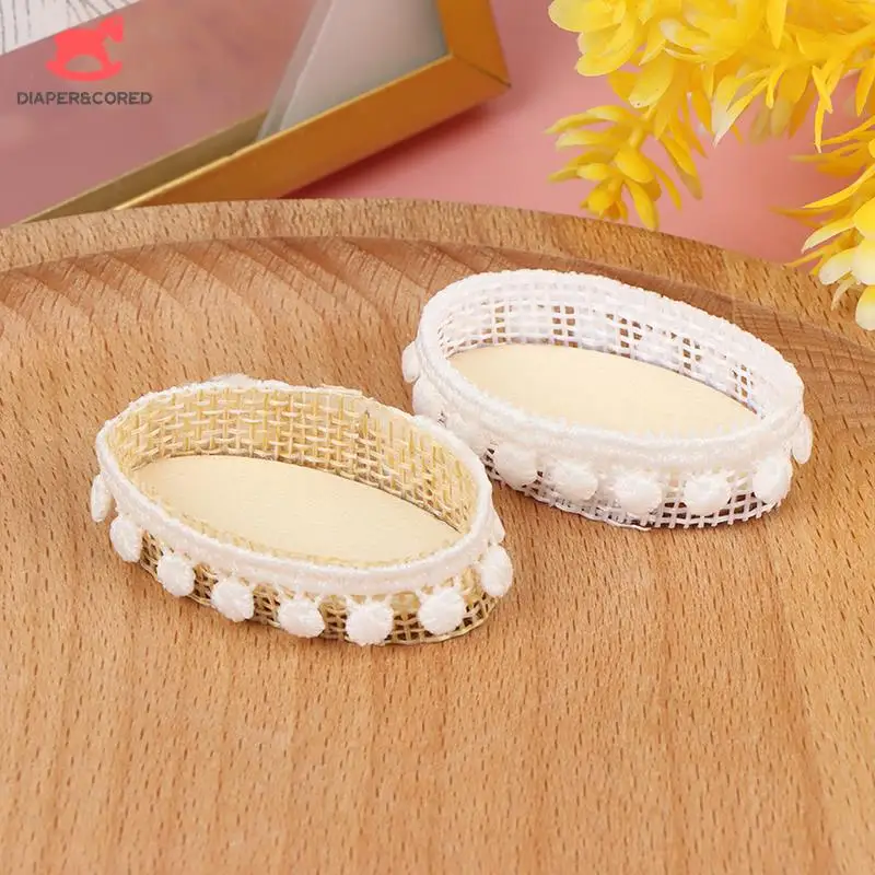 

Милый кукольный домик в масштабе 1:12, миниатюрная кружевная корзина для хранения еды, аксессуары для украшения кукольного домика, игрушки