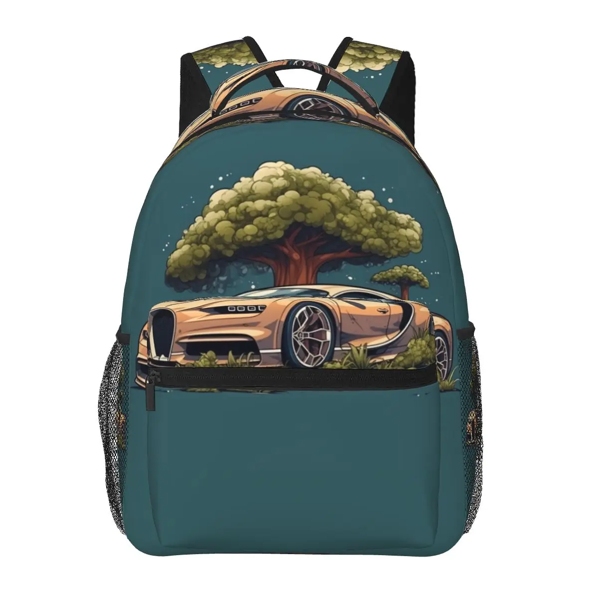 

Спортивный рюкзак с машинками, Мультяшные походные рюкзаки в натуральном стиле, милые школьные сумки для девочек, рюкзак с индивидуальным п...