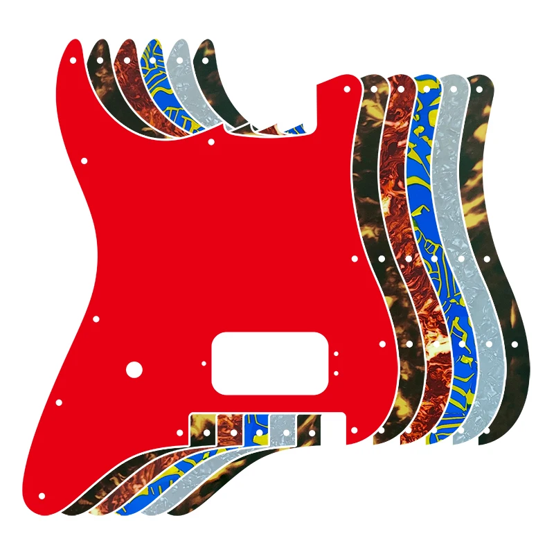 

Pleroo Quality Guitar Pickguard - For US 11 Screw Holes Strat With Floyd Rose Tremolo Bridge Humbucker Single H Scratch Plate