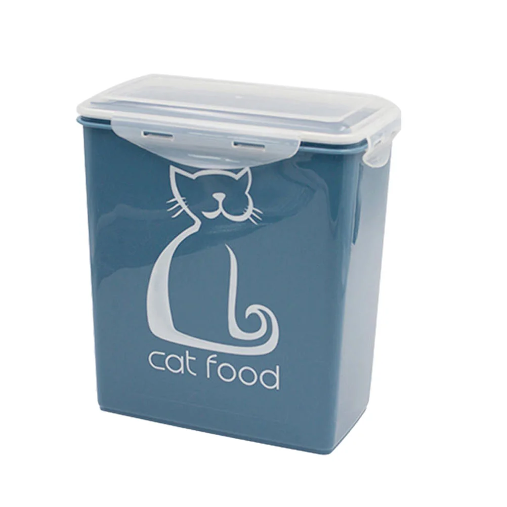 

Container Storage Dog Pet Canister Grain Dispenser Rice Bin Cat Treat Box Airtight Bird Flour Bucket Jar Kitten Holder Case