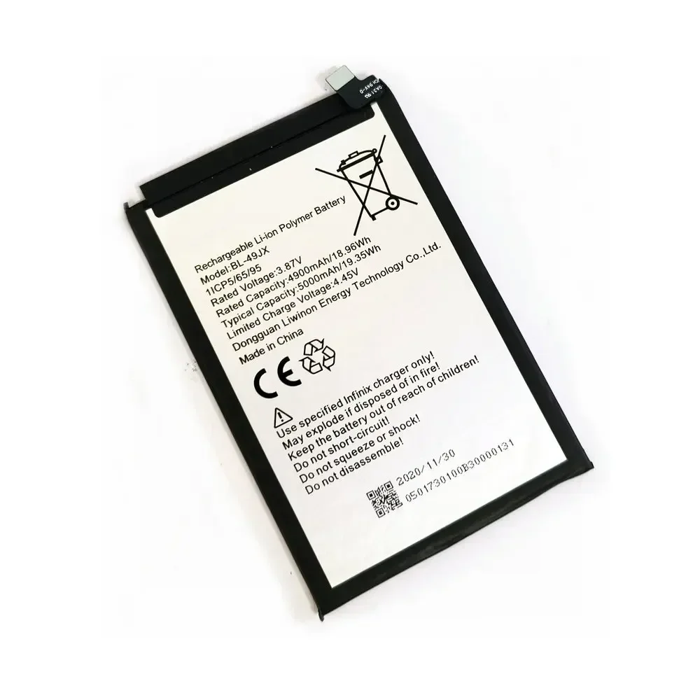 Аккумулятор BL-49JX 3 85 В 5000 мАч для мобильного телефона Tecno Note 10 Pro X695
