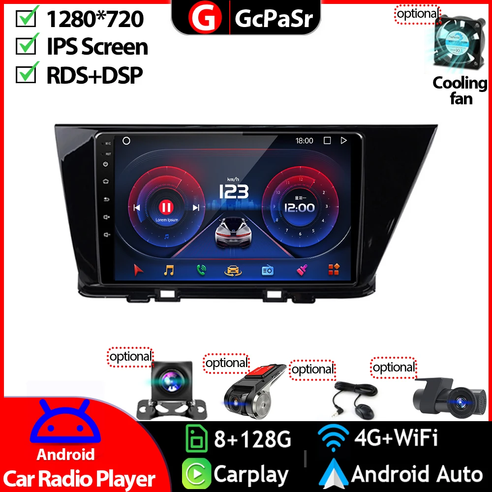 

Car Radio Video Multimedia Player For Kia Niro 2016 - 2018 Android12 Navigation GPS Autoradio Touchscreen Carplay IPS Audio
