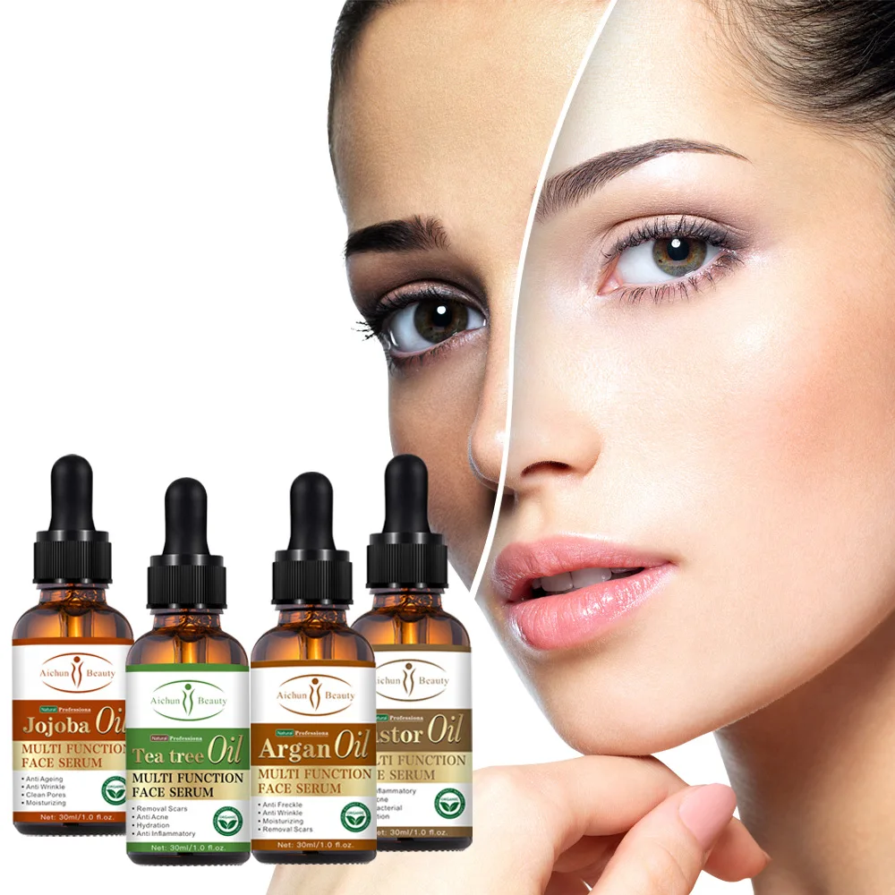 

Jojoba Oil Facial Skin Care Brighten Essence Anti-aging Freckle Repair Whitening Moisturizing Fades Acne Marks Scar Beauty Serum