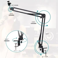 2022 jmt durable 360 degree long arm stand holder compatible mobile phone tablet holder clip photography light holder phone hol