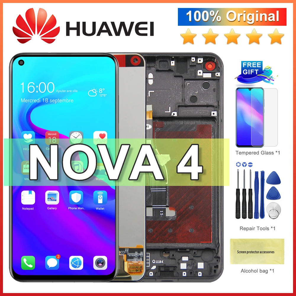Оригинальный сменный дисплей 6 4 дюйма для Huawei Nova с сенсорным экраном и