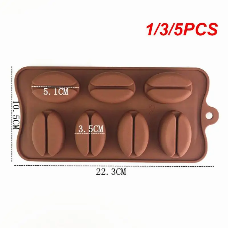 

1/3/5 шт. силиконовая форма в виде кофейных зерен, шоколада