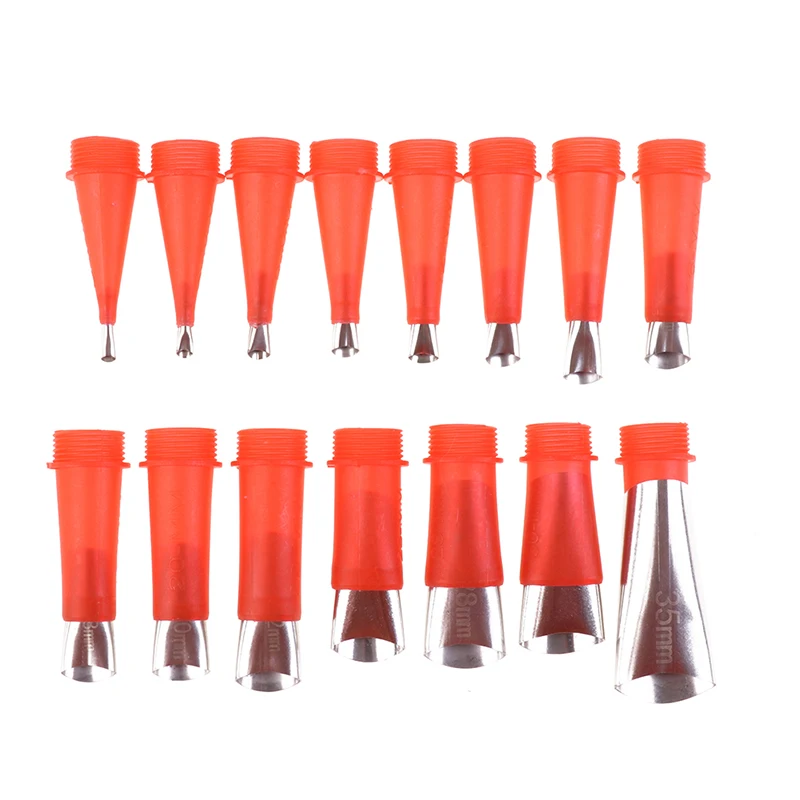 

15pcs Caulk Nozzle Applicator with Base Caulking Finisher Sealant Finishing Tool For Kitchen Bathroom Sink Joint Stainless Steel