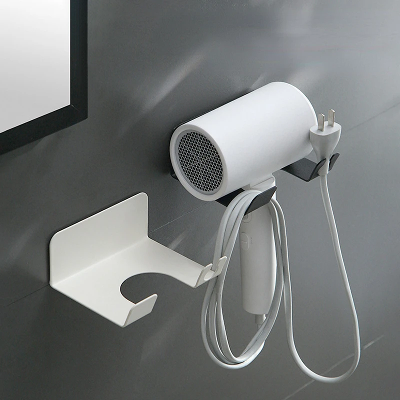 

Полка для сушки волос в ванную комнату без пробивания отверстий, домашняя полка для сушки волос в ванной комнате, настенный кованый органай...