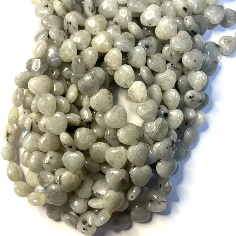 Блестящие хрустальные бусины 12 мм в форме сердца из полудрагоценного камня