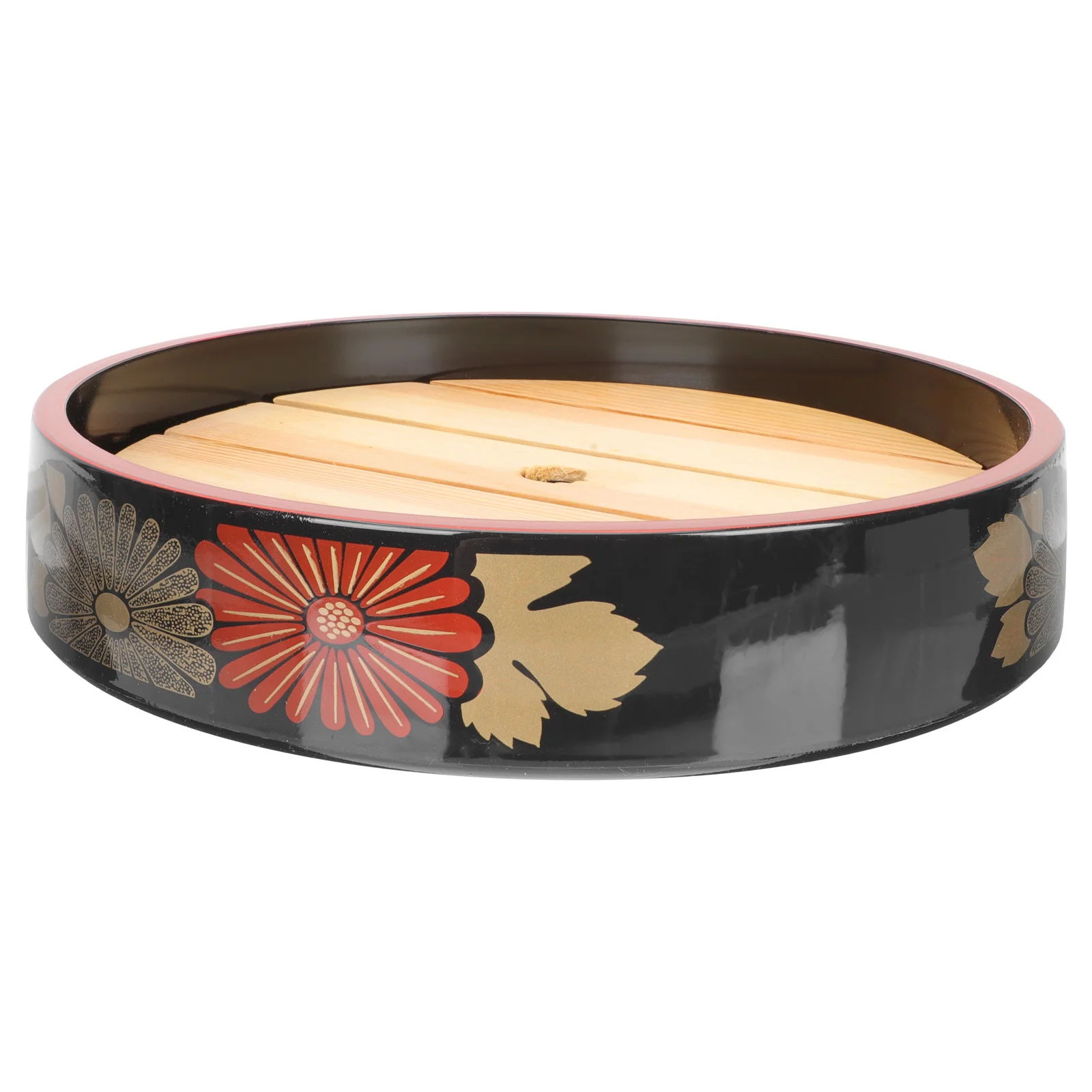 

Sushi Plate Serving Platter Japanese Plates Sashimi Tray Snack Display Round Appetizer Trays Steamer