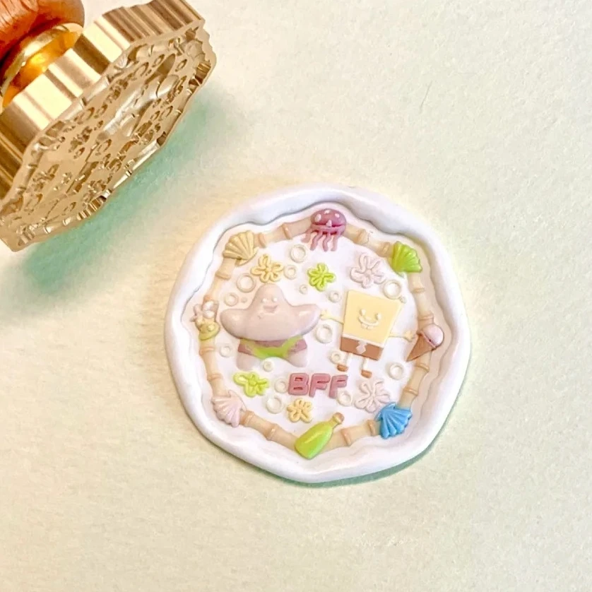 Печать огня латунный штамп водяной ландыш мороженое торт тиснение латунная