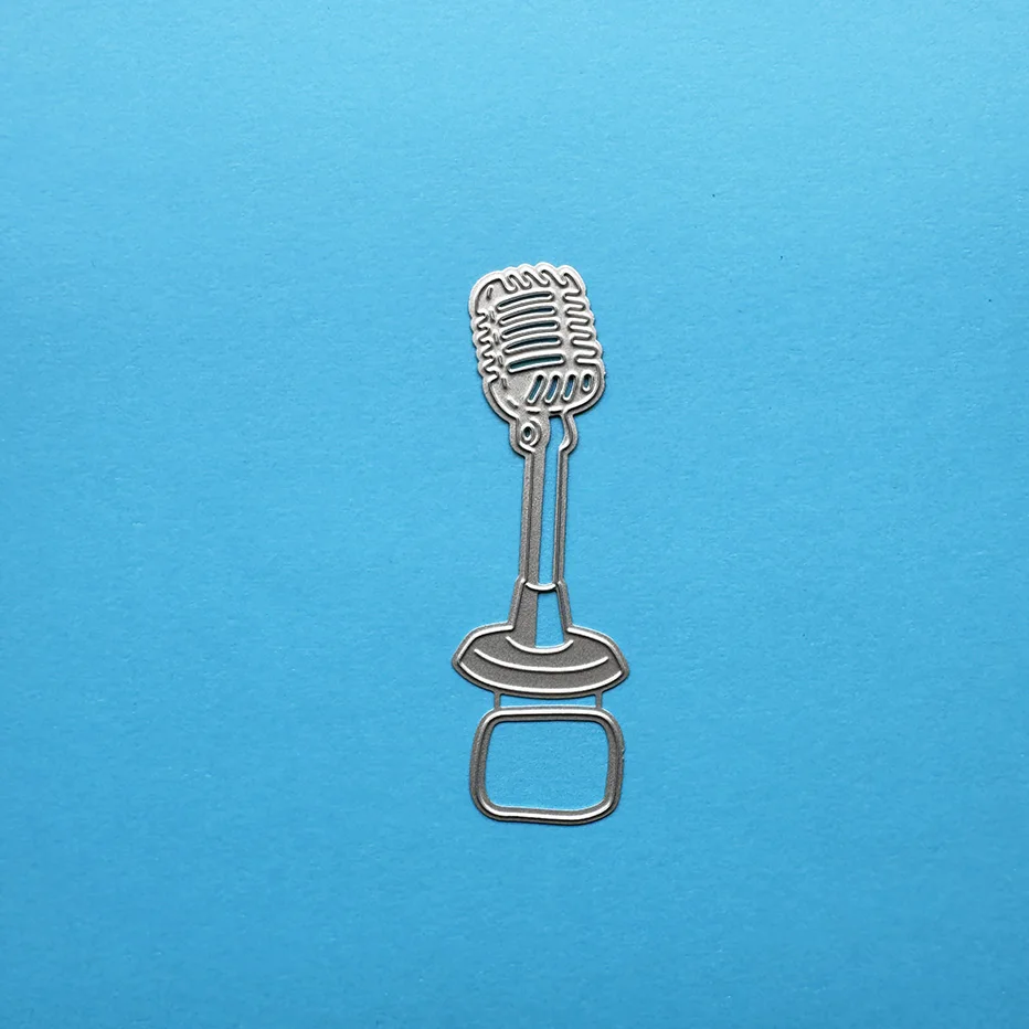 Вырубные штампы с микрофоном для скрапбукинга оформление сделай сам бумажная