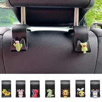 cute car back seat hooks headrest mount cartoon animal hook holder auto interior rear seat storage holders accessories