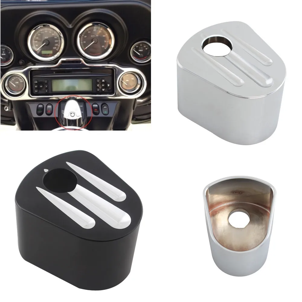 

Motorcycle Aluminum Dash Insert Ignition Switch Cap For Harley Touring Electra Road Street Tri Glides FLTR FLHX 2007-2013