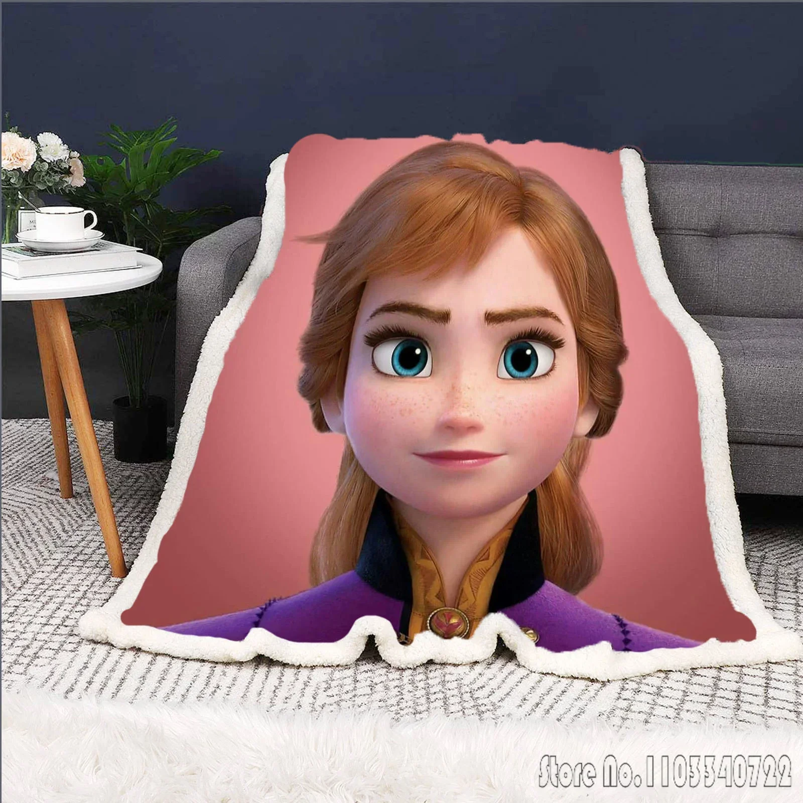 Одеяло Холодное сердце принцесса Эльзы Олаф милое одеяло с изображением