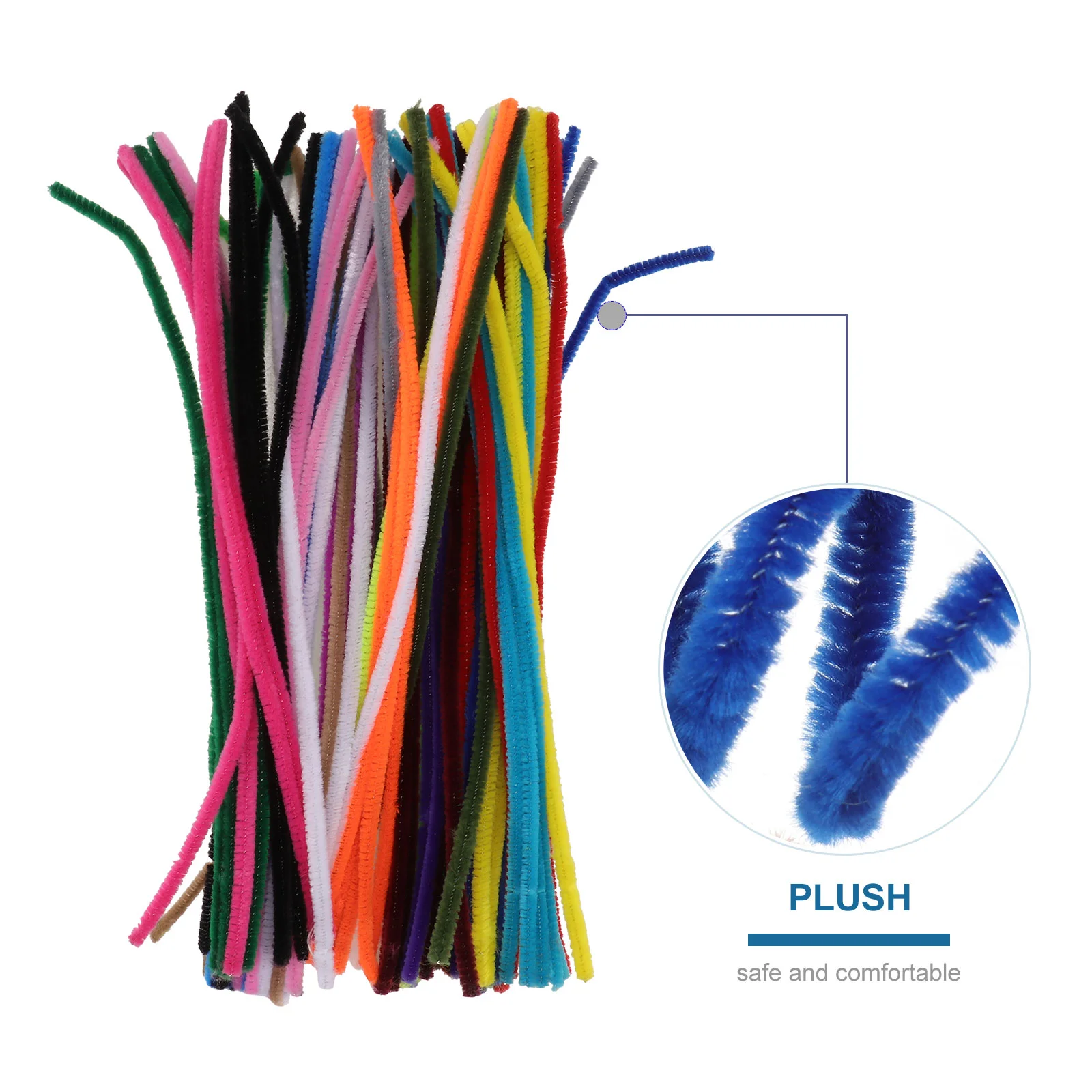 100 шт. мягкая игрушка для кошек плюшевая палочка шерсть сделай сам стебли из