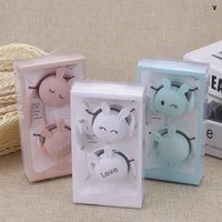 universal wired headset headphone for iphone samsung xiaomi for student kids with microphone cartoon cute love rabbit earphone