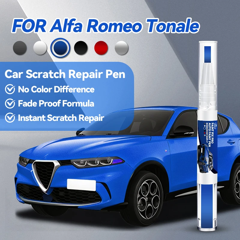 Фото Специализированные автомобильные аксессуары для Alfa Romeo Tonale: карандаш для ремонта лакокрасочного покрытия, средство для удаления царапин, DIY, белый 217, черный №1