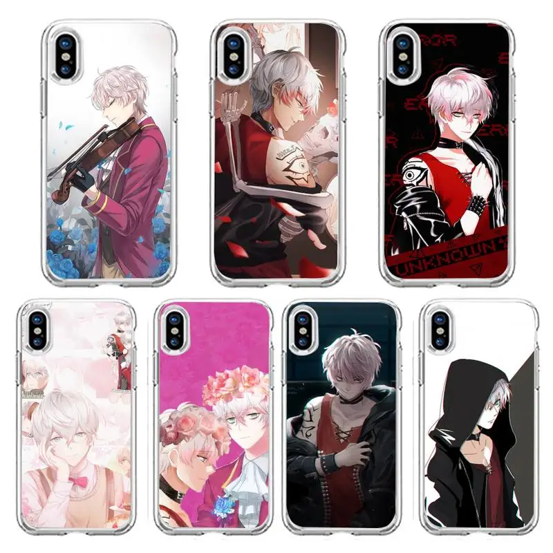 

Saeran Unknown Mystic Messenger Phone Case Transparent soft For iphone 12 11 13 7 8 6 s plus x xs xr pro max mini