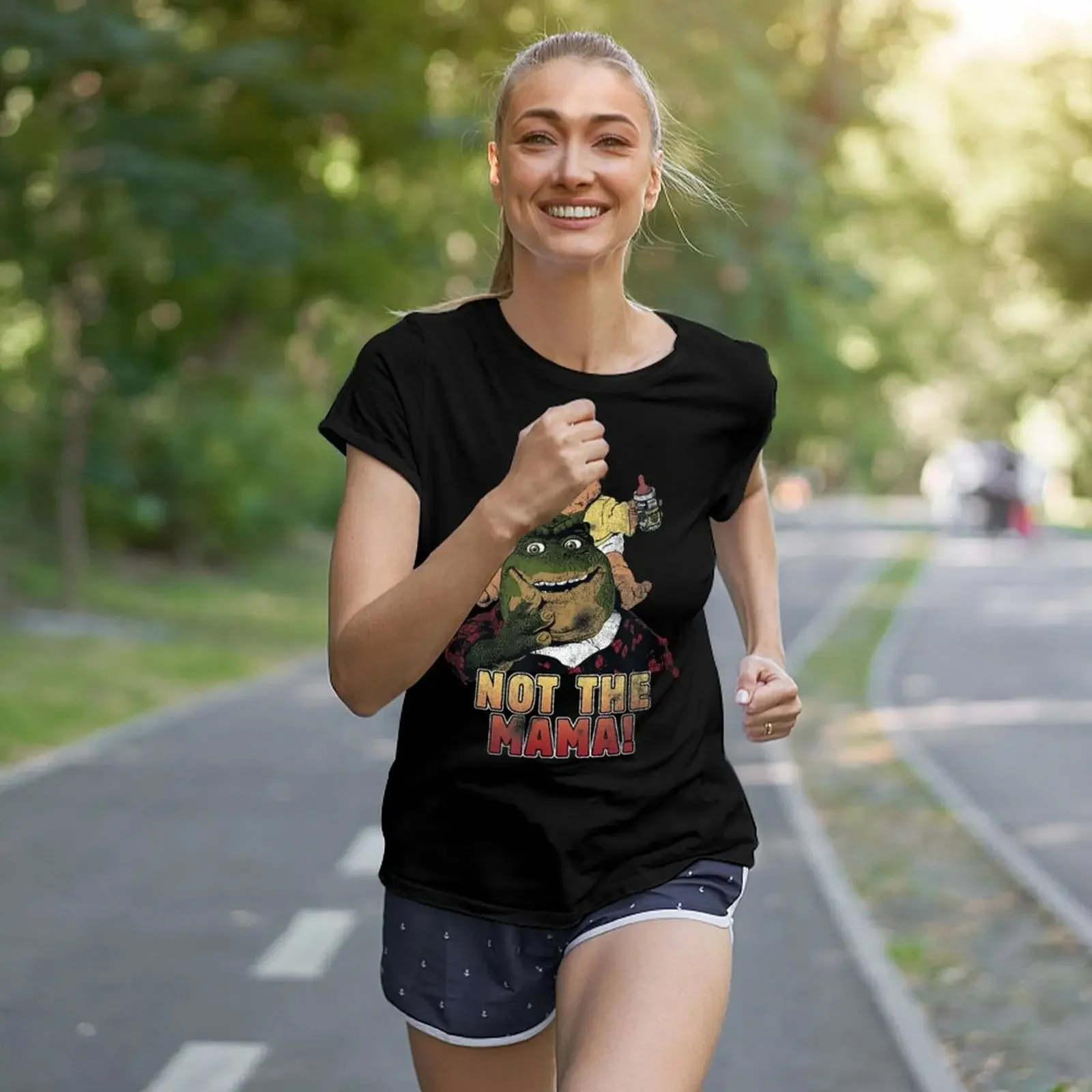 Рубашка Not The Mama Baby Sinclair для влюбленных подарок винтажная черная женская футболка