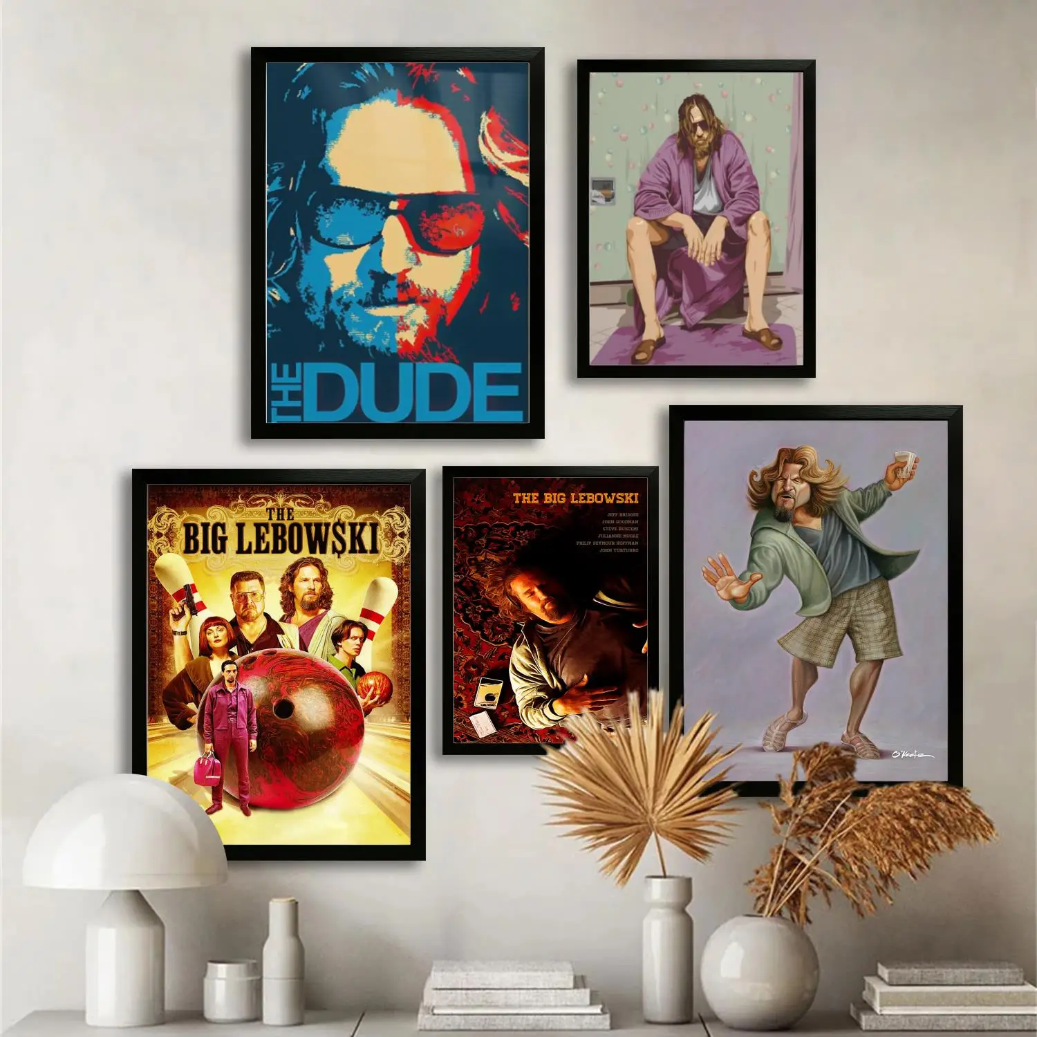 Лебовски фильм холст художественный постер и настенное искусство печать с