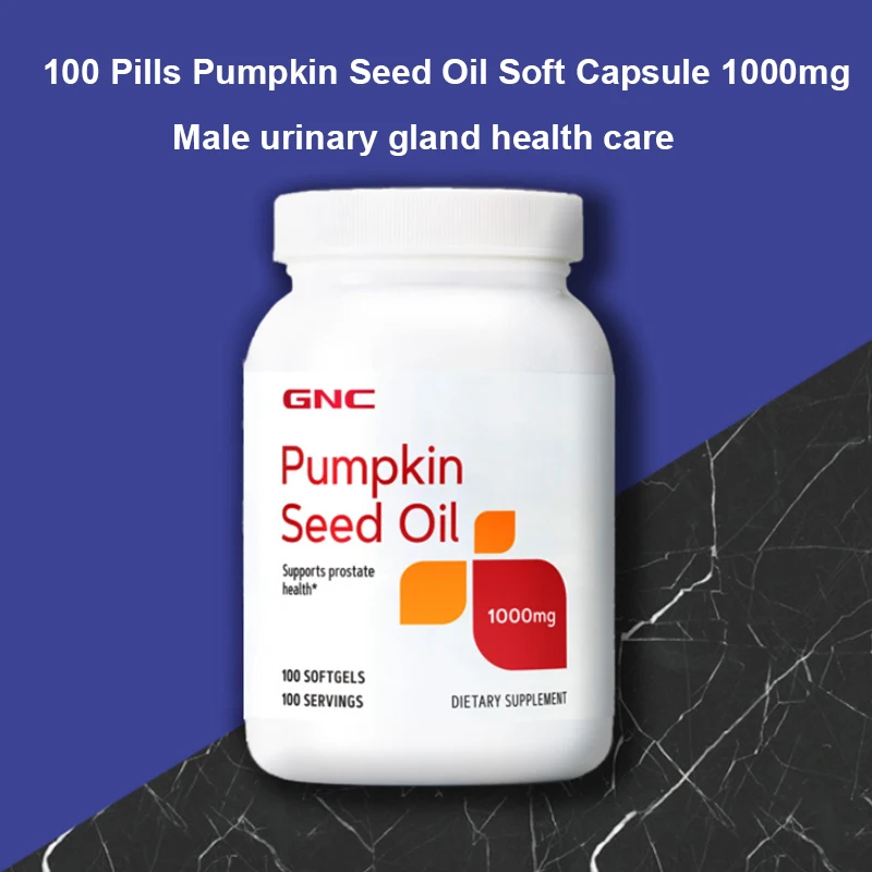 

100 Pills 1000mg Pumpkin Seed Oil Soft Capsule Improves Sperm Quality Enhances Vitality Male Pregnancy Preparation Health Food
