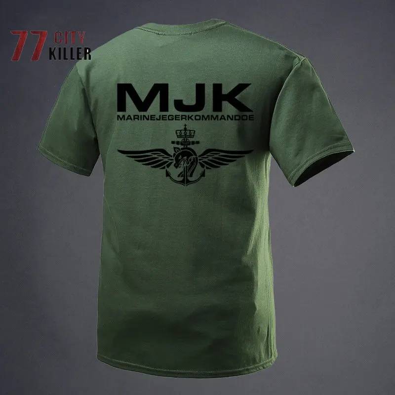 

Summer Special Forces Men's Short Sleeve Round Neck Crown Wing Print Top Men's Outdoor Combat Sports Cotton Comfortable T-shirt