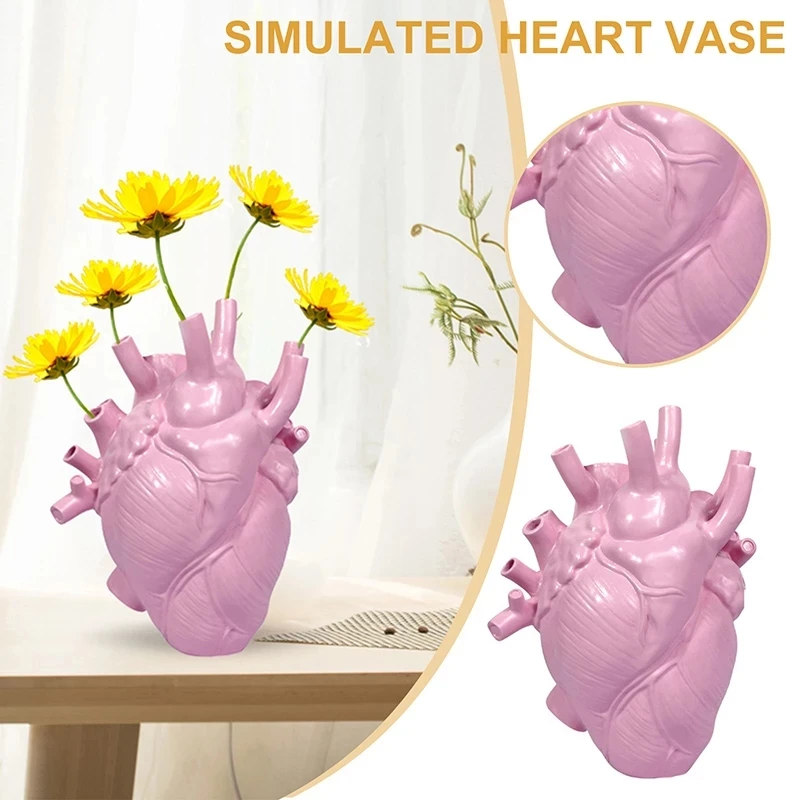 

Полимерный искусственный цветочный горшок в форме сердца