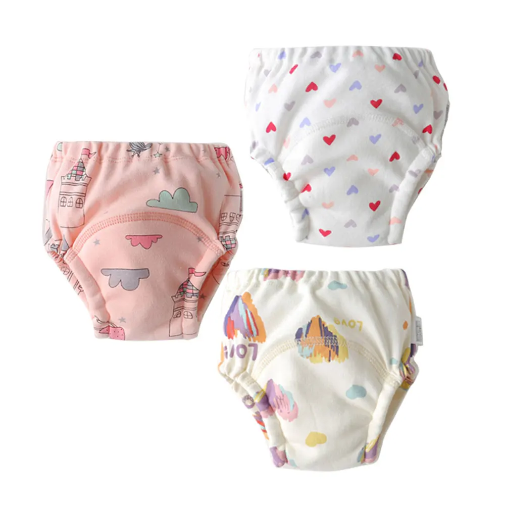 

Baby Reusable Nappies Diapers Washable Cloth Diaper Children Traning Panties Potty Underwear Pants Waterproof Training Diapers