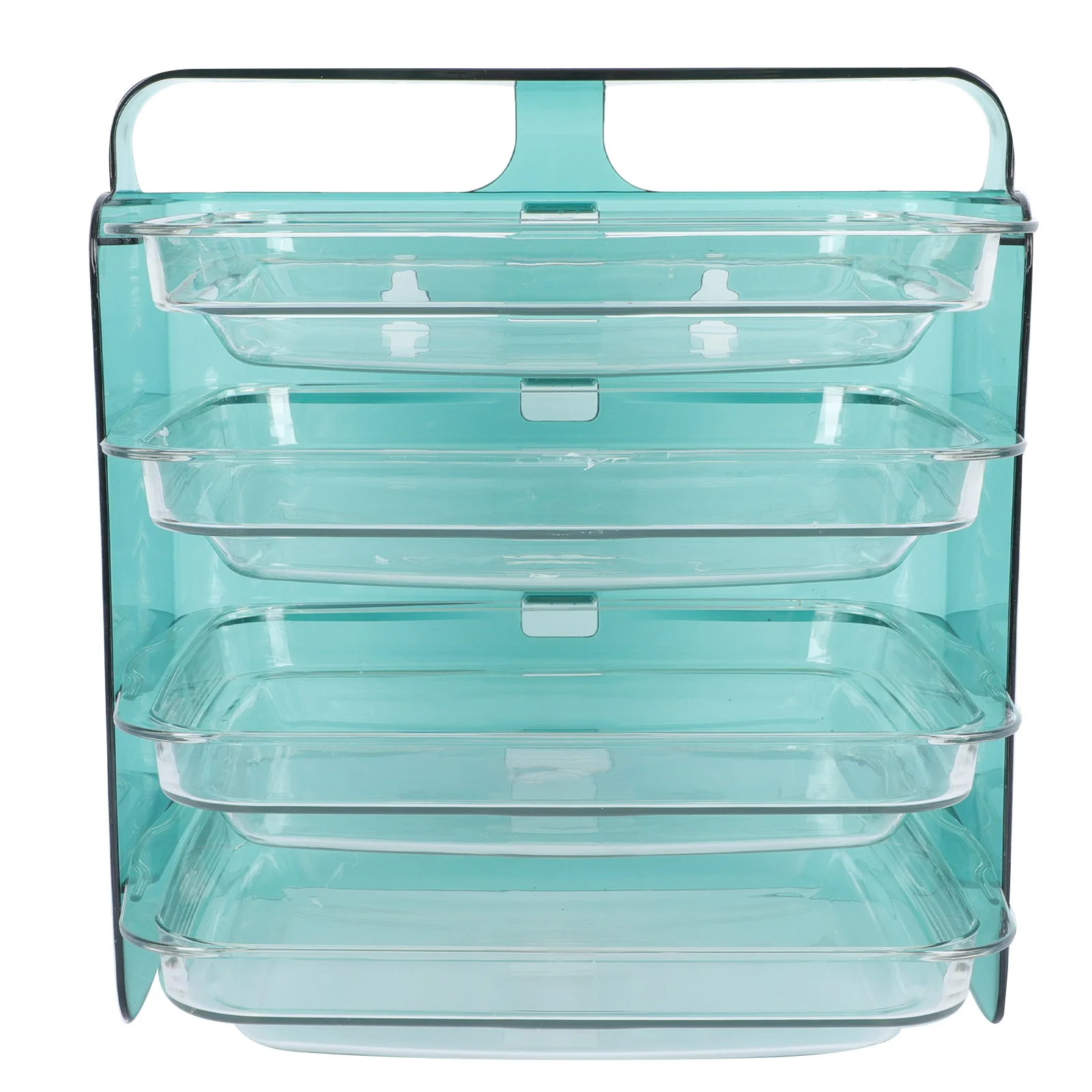 

1PC Kitchen Storage Rack Perforation-free Dish Tray Multi-functional Dish Tray