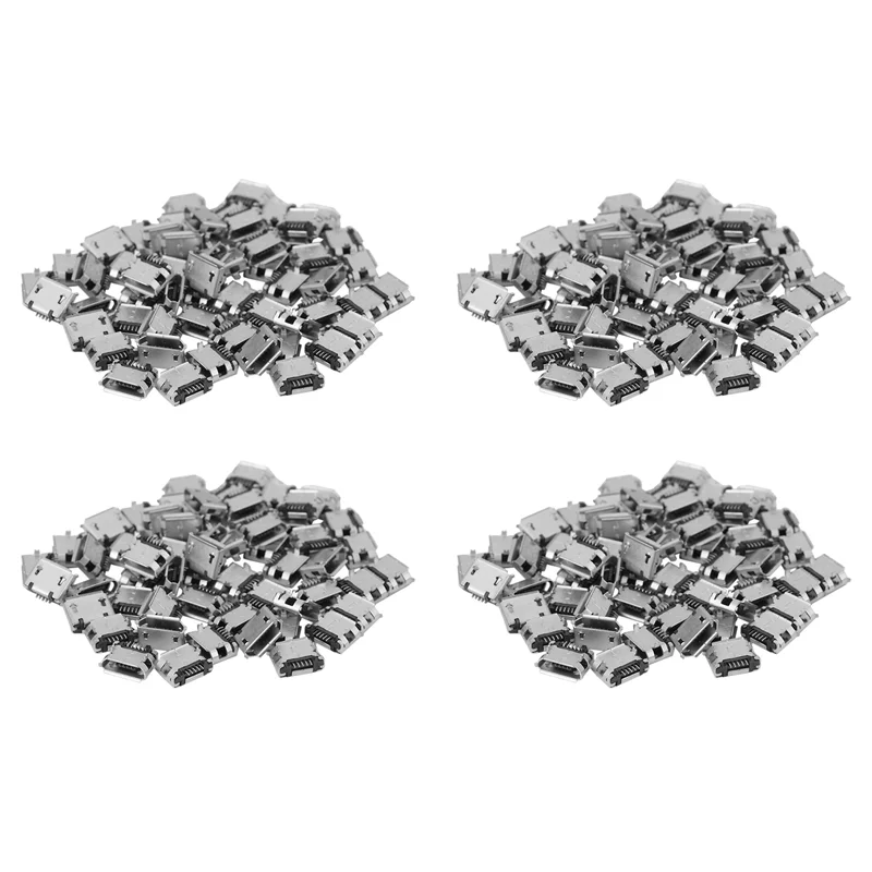 

240Pcs Micro-USB Type B Female 5 Pin SMT Placement SMD DIP Socket Connector