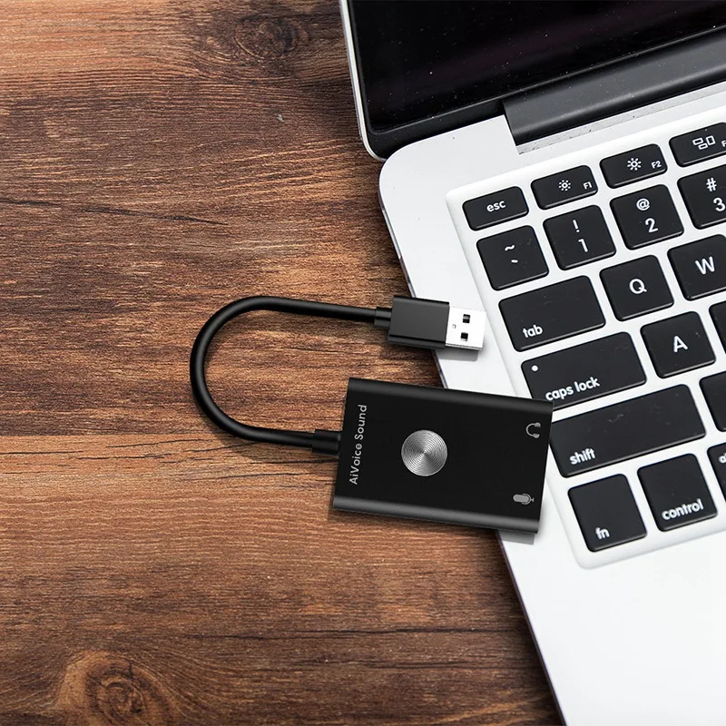 USB аудио адаптер внешняя стерео звуковая карта с 3 5 мм разъемом для наушников и