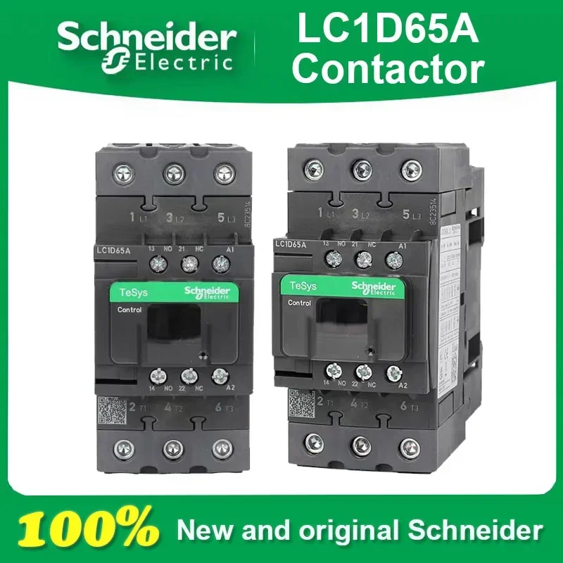 Оригинальный контактор переменного тока Schneider 3P LC1D65AB7C LC1D65ACC7C LC1D65AE7C LC1D65AF7C LC1D65AM7C