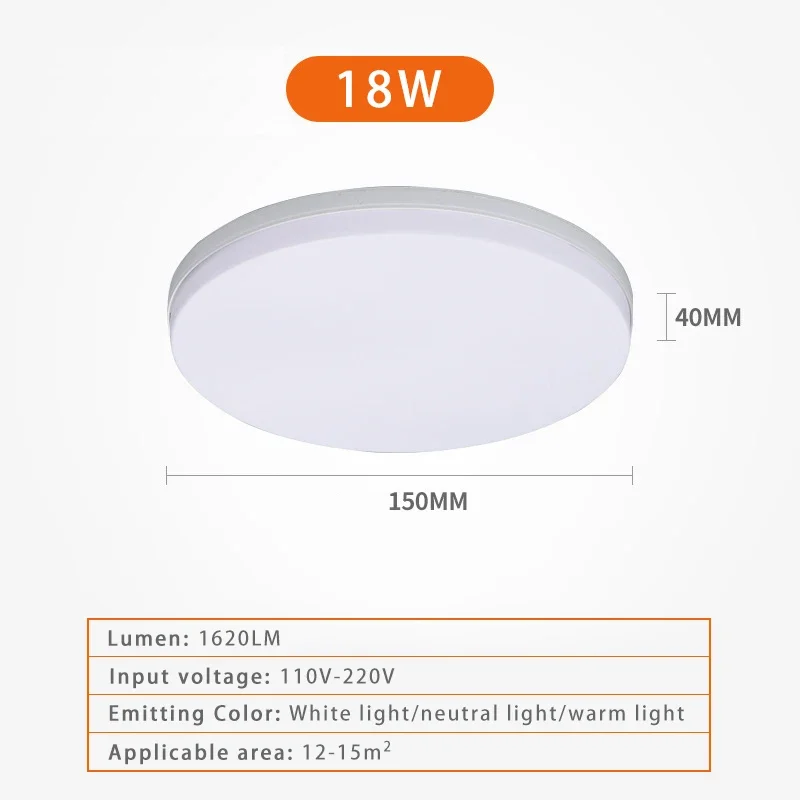 

Светодиодный потолочный светильник, современный круглый ультратонкий светильник для спальни, гостиной, 18 Вт, 24 Вт, 36 Вт, 48 Вт, внутренний светильник для украшения дома