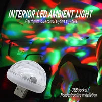 car auto lamp usb light dj rgb mini colorful music sound light usb c apple holiday party karaoke atmosphere lamp welcome light
