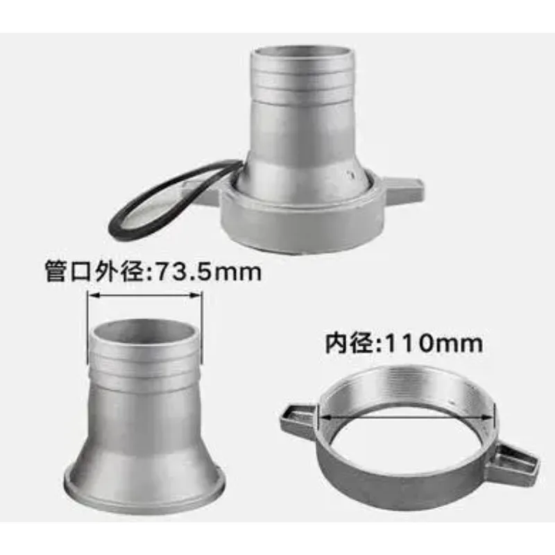 Соединительный фланец выхода воды из алюминия 4 дюйма преобразует в Редуктор 3 2 5