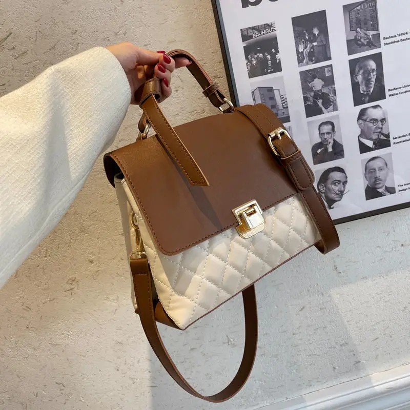 

Сумка-мессенджер женская из экокожи, дизайнерский саквояж на одно плечо для путешествий, модный чемоданчик кросс-боди, E722