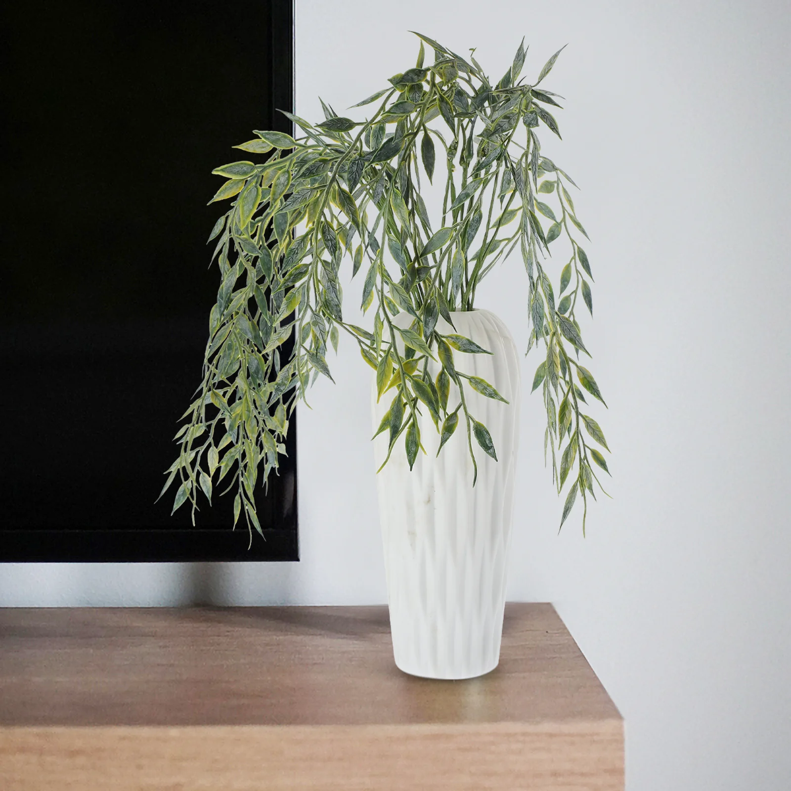 20 шт. искусственные ветки ивы имитация листьев декор для вазы стебли растений