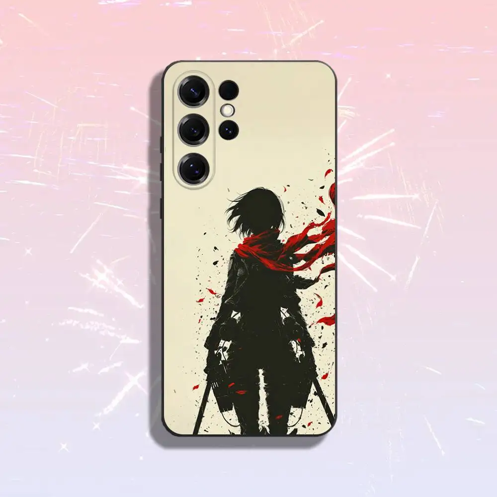 Фото Чехол для телефона AttackS on T-Titan M-Mikasa для Samsung S22, S24, S20, S25, S23, S30, S21, Ultra, Plus, силиконовый защитный противоударный чехол №2