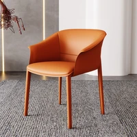 design leather dining chair counter luxury bedroom computer soft modern bar nordic chair backrest mesa alta outdoor furniture