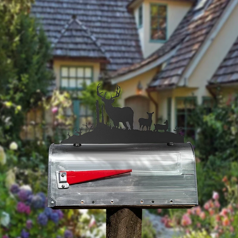 Декоративный почтовый ящик с силуэтом оленя