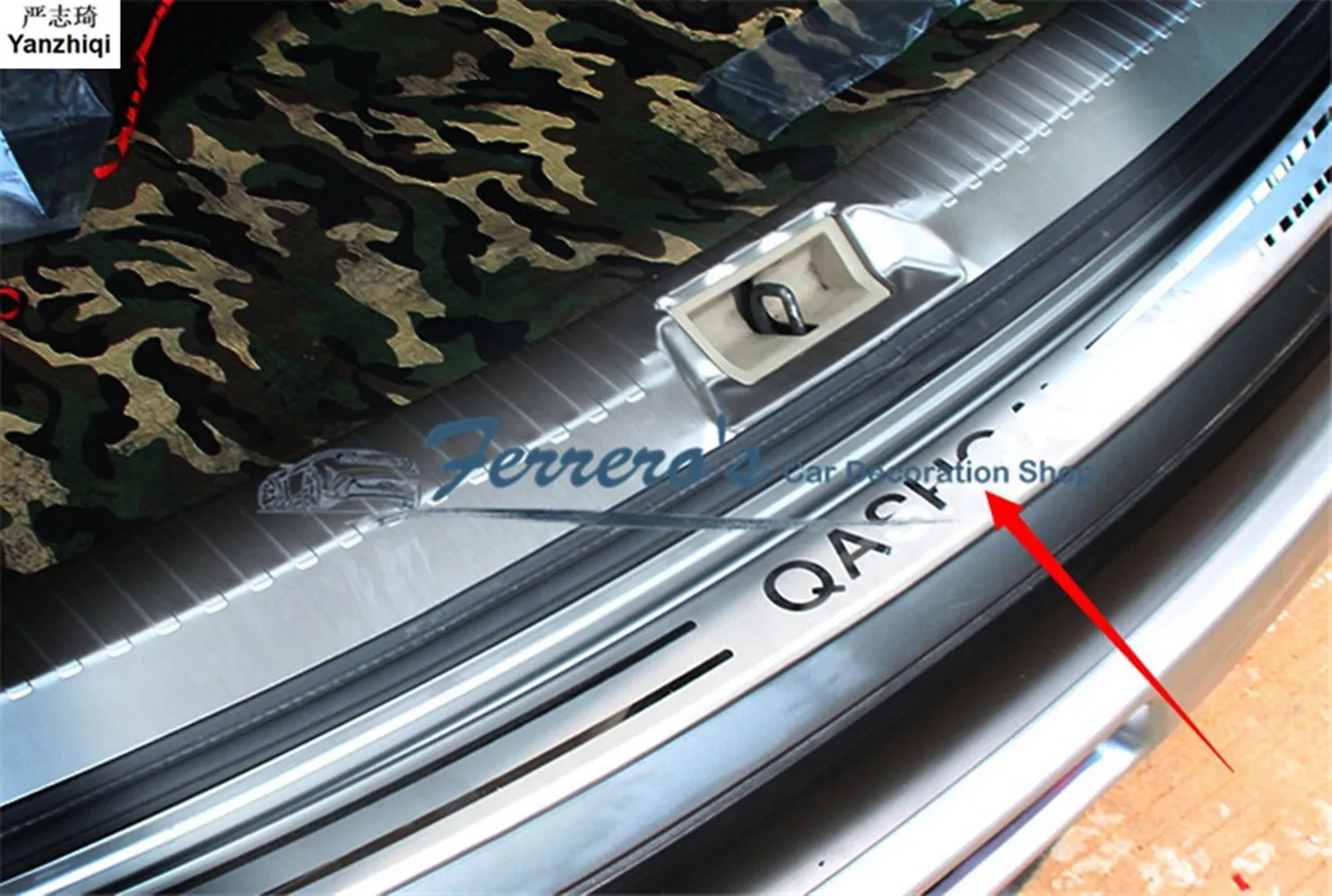 

Free shipping for 2007-2009 2011- 2013 Nissan Qashqai MK1 Stainless Steel back rear trunk Sill Scuff Plate Protection pedal
