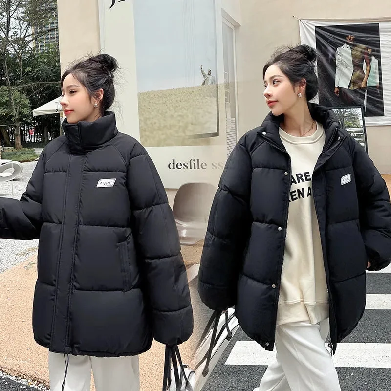 New Winter Women Short Parkas Jackets Casual Thick Warm Pattern Coat Female Winter Outwear Loose Jacket Parkas